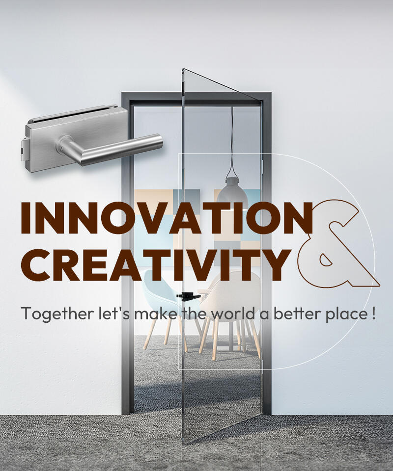 innovation creativity glass door lock
