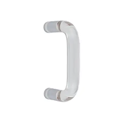 Single mounted acrylic shower door handle 