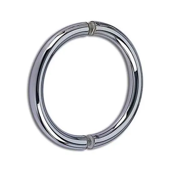 Back to back circular shower door handle 