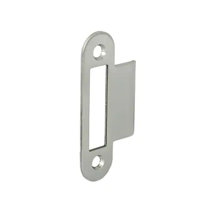 Glass door lock strike plate 