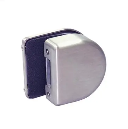 Glass door lock strike box 