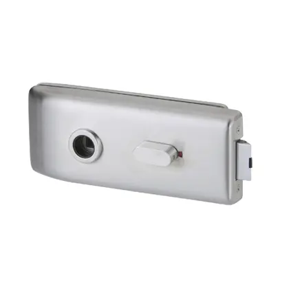 Glass door lock with privacy function 