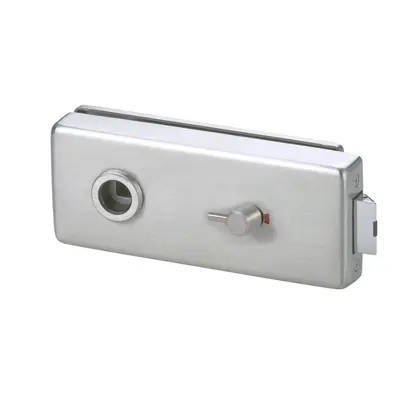 Glass door lock with privacy function 