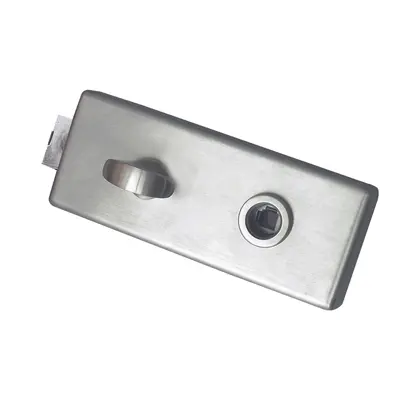 Glass door lock with USA cylinder 