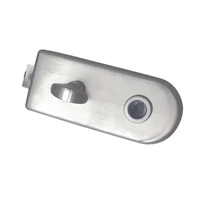Glass door lock with USA cylinder 