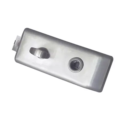 Glass door lock with USA cylinder 