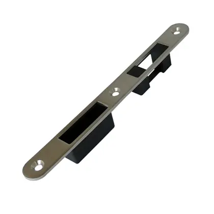 Magnetic glass door lock strike plate 