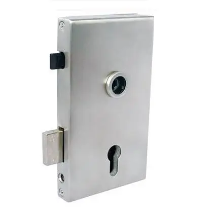 Magnetic glass door lock 