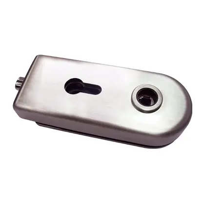 Magnetic glass door lock