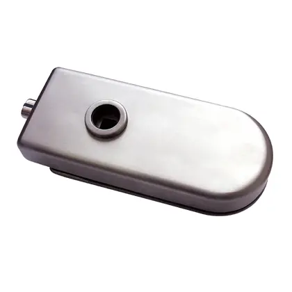 Magnetic glass door lock