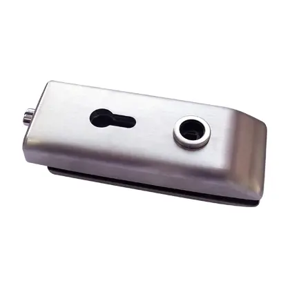 Magnetic glass door lock