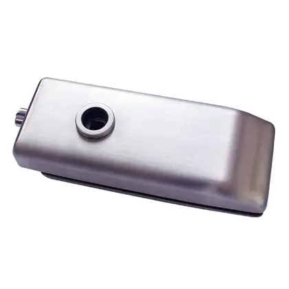 Magnetic glass door lock