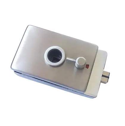 Magnetic glass door privacy lock