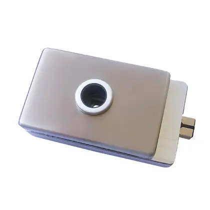 Magnetic glass door lock