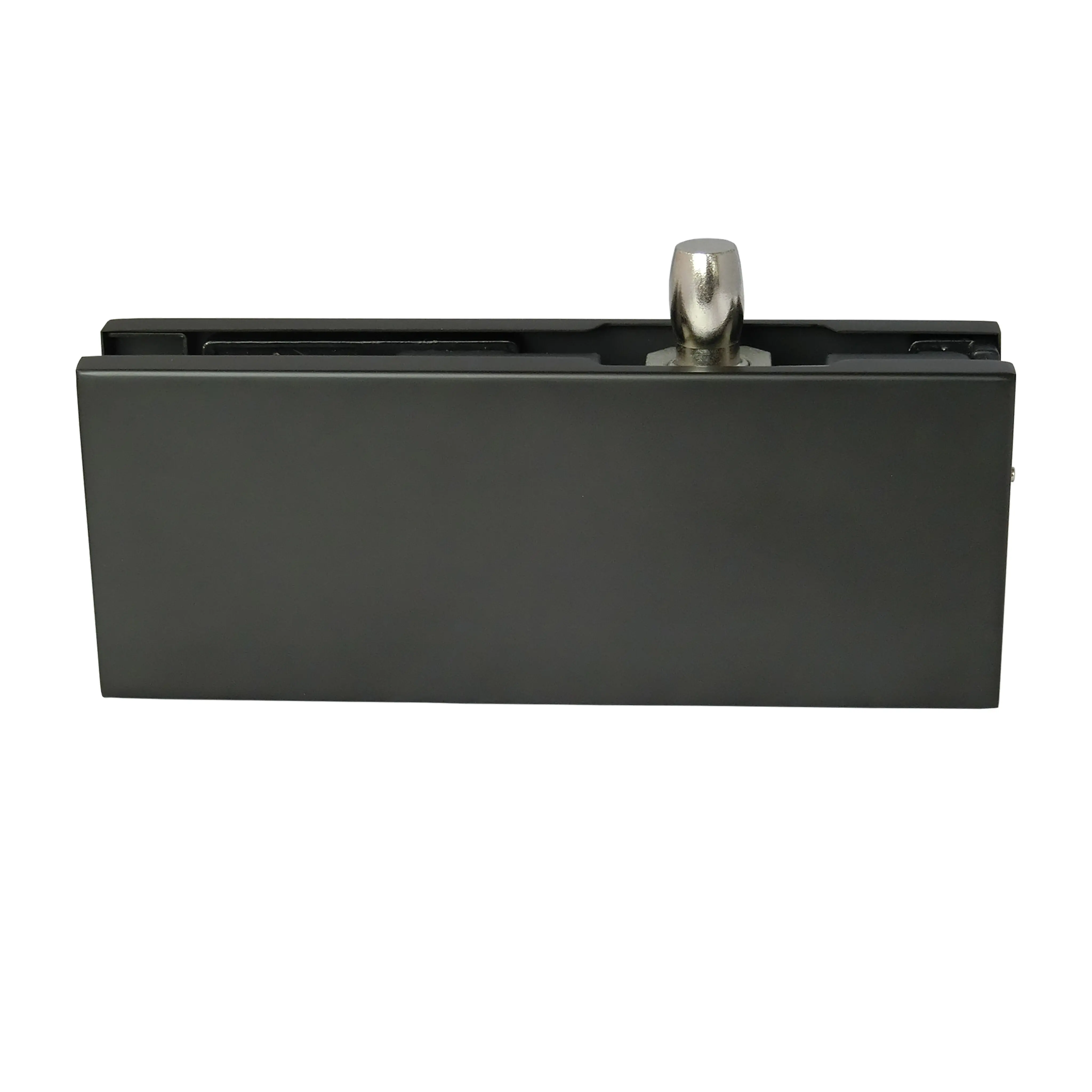 Overpanel pivot door clamp