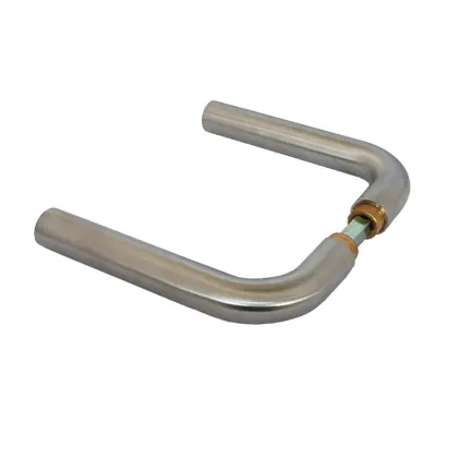 Lever handle for glass door lock 