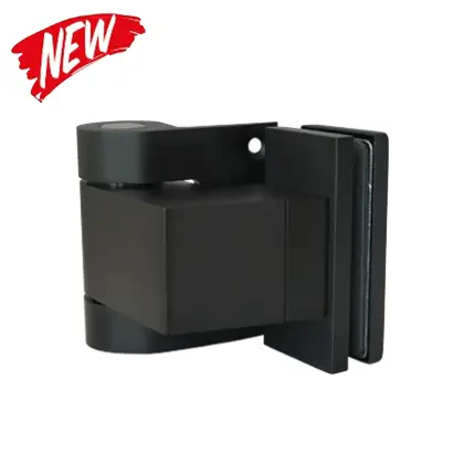 Adjustable glass door closing hinge for single swing glass door 