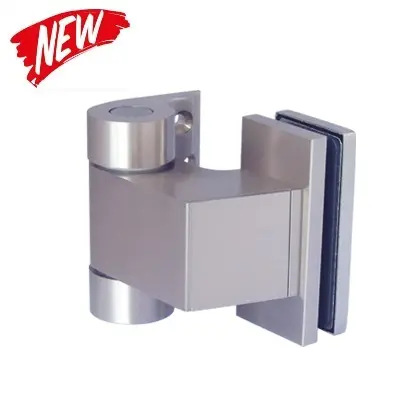 Adjustable glass door closing hinge for single swing glass door 