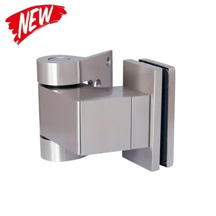 Adjustable glass door closing hinge for single swing glass door