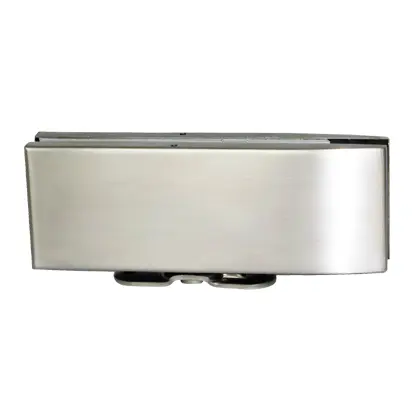 Glass door spring bottom closer with narrow base plate 