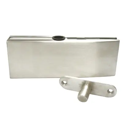 Glass door top pivot clamp 