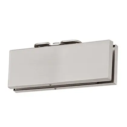 Square design glass door top hydraulic buffer with narrow base plate 