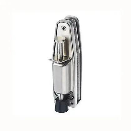 Frameless glass door holder clamp 