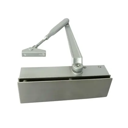 Frameless glass door closer clamp 