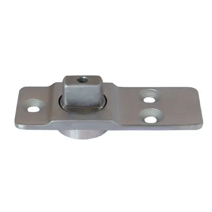 Stainless steel floor pivot with bearing 