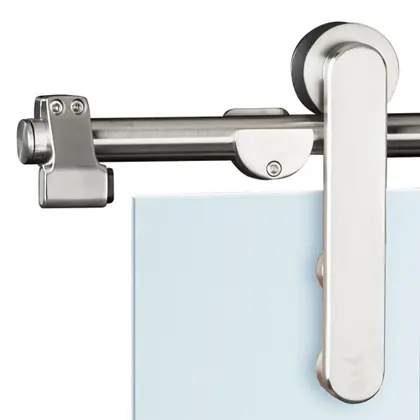 Suspending glass sliding door system 