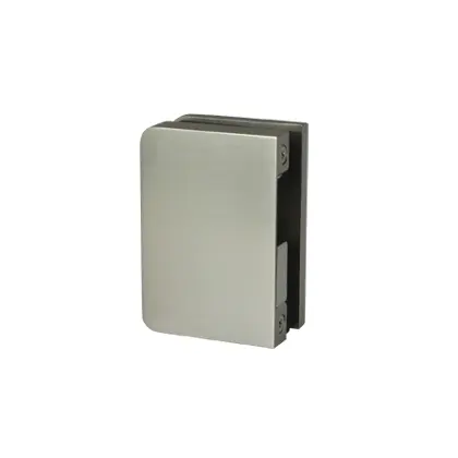 Sliding glass door strike box - glass mounted