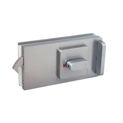 Slim sliding glass door locks