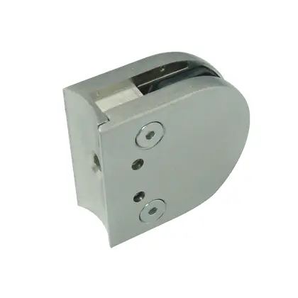 Aluminum adjustable glass clamp (no glass cut-out) 