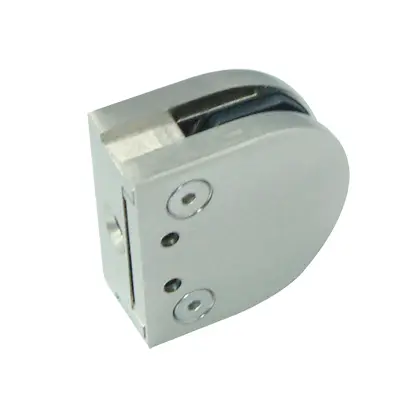 Aluminum adjustable glass clamp (no glass cut-out) 