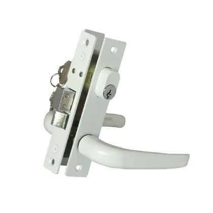 Aluminum door mortise lock with handle 