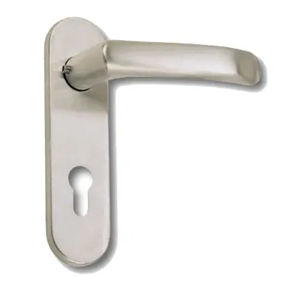 Hollow lever handle with faceplate 