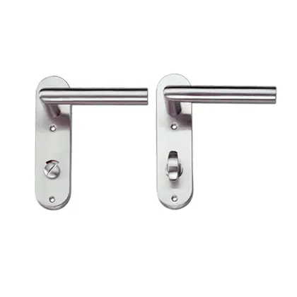 Toilet privacy handle set with red/white indicator 