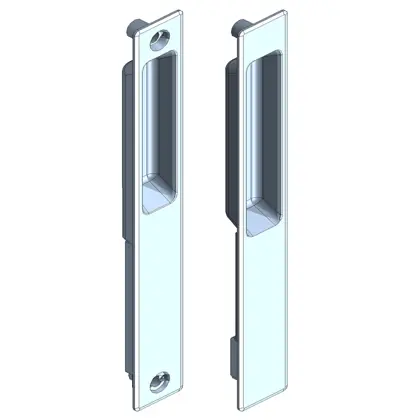 Aluminum sliding door lock - Flushmount dummy 