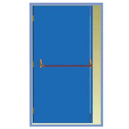 Panic exit vertical, concealed rod device 