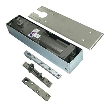 Heavy duty adjustable floor closer 