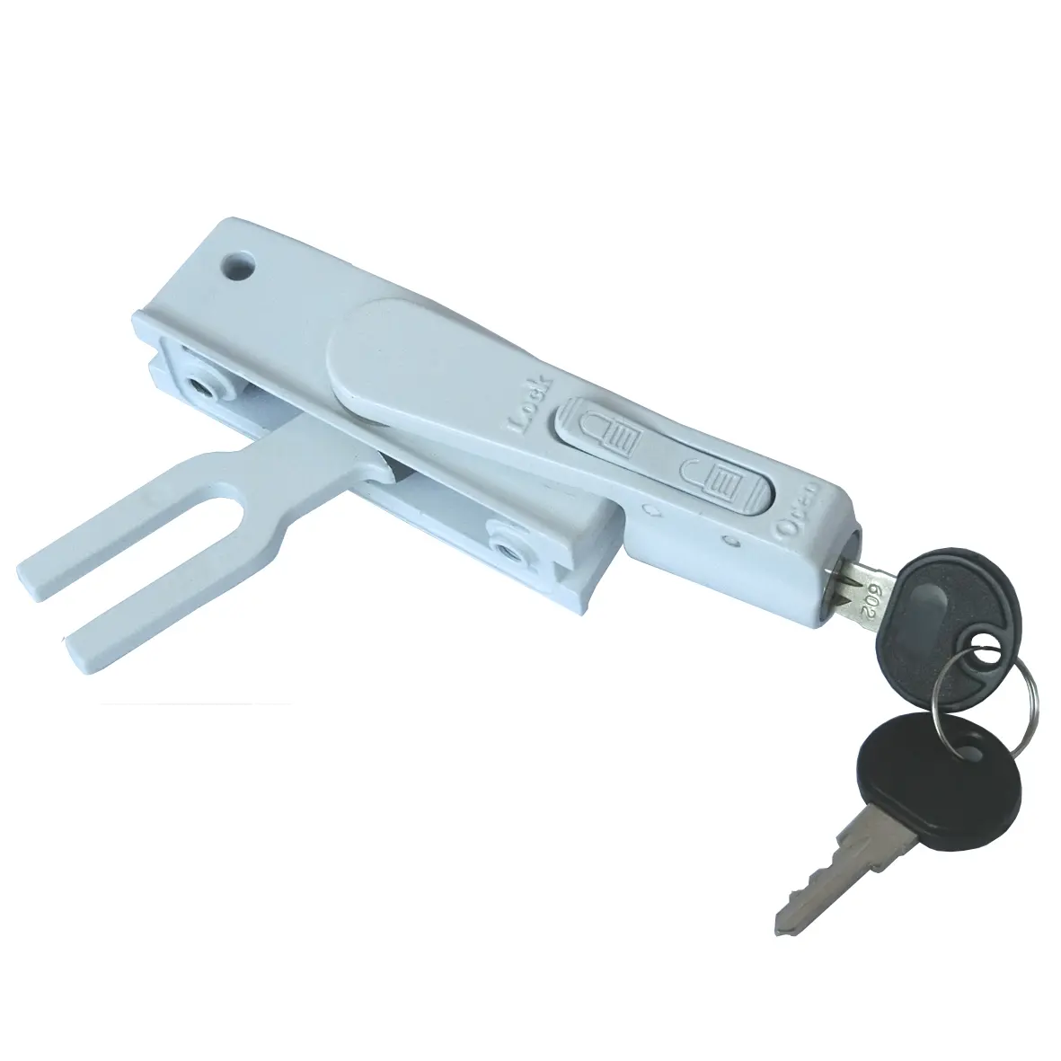 Locking handle with key cylinder