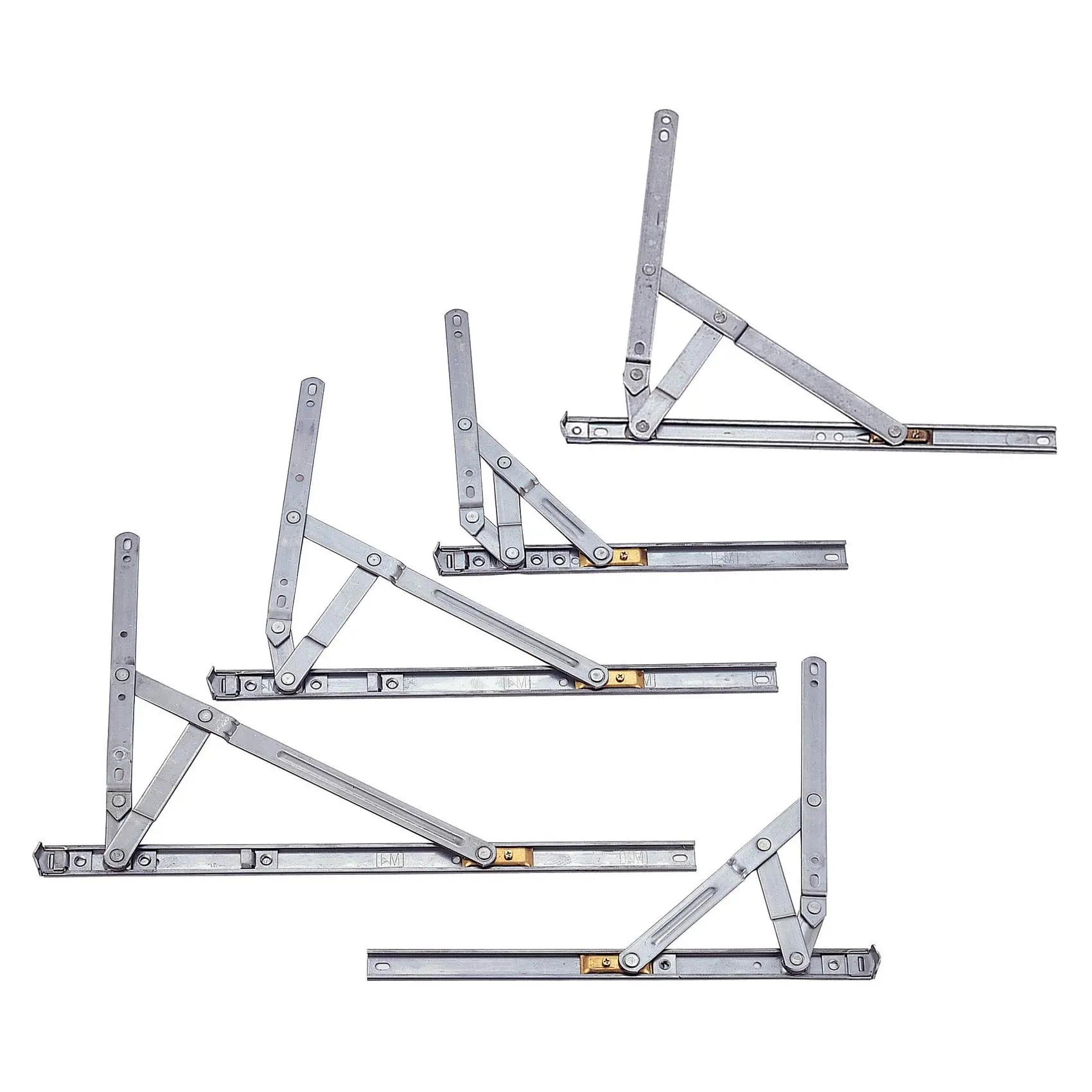 Egress 4 bar hinge with sliding brass shoe